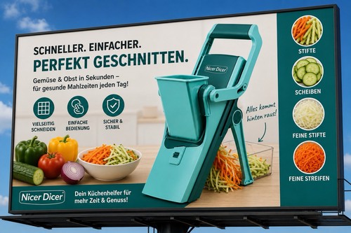 Genius nicer dicer mando - dicer, grün